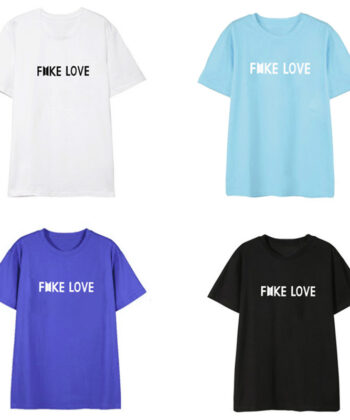 Bulletproof Youth League song FAKE LOVE around the aid of the new T-shirt